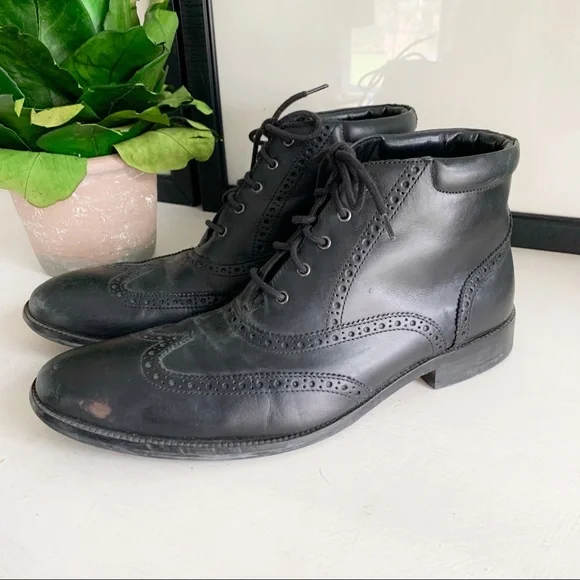✨COLE HAAN✨MEN’s 10 Oxford Wingtip Leather ankle Boots✨ Cole Haan Miles Leather Wingtip Oxford Men main image 3